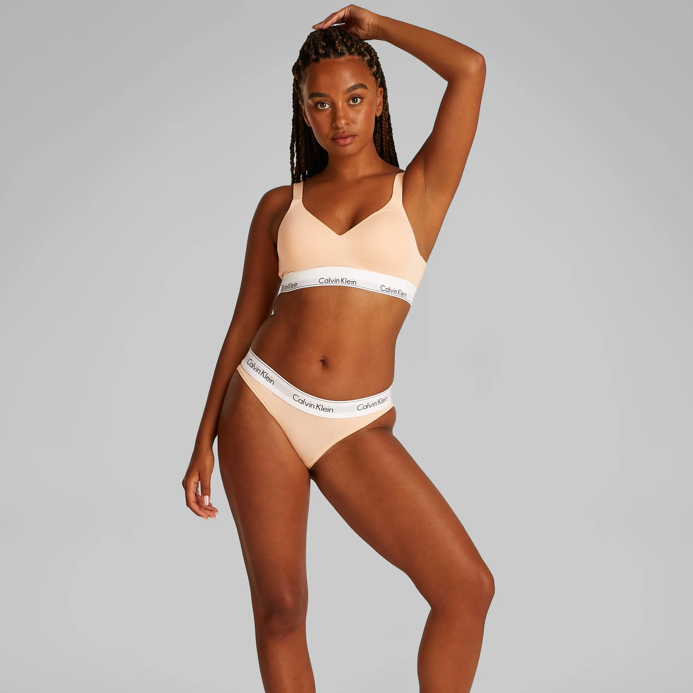 Calvin Klein ICON Cotton Modal Womens Bikini Briefs Melon Frenzy sold by Shuperb product image thumbnail 4