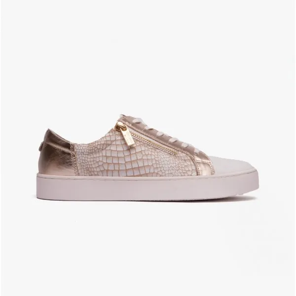Lotus SKY Womens Casual Trainers White/ Gold sold by Shuperb
