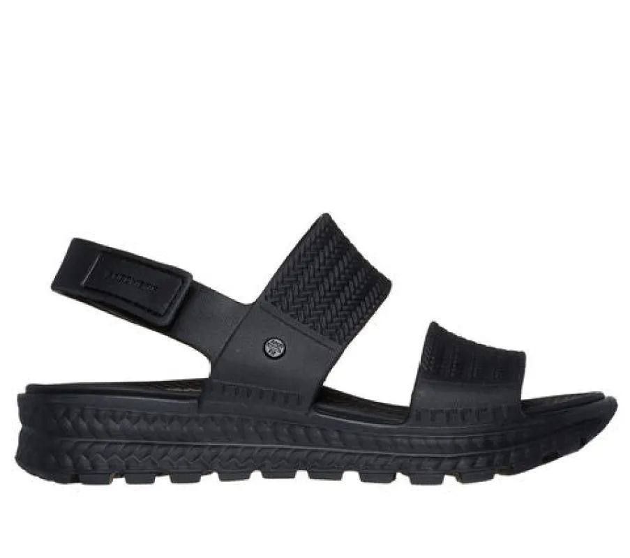 Skechers ARCH FIT FOOTSTEPS - SUNNY DAYS Womens Sandals Black sold by Shuperb