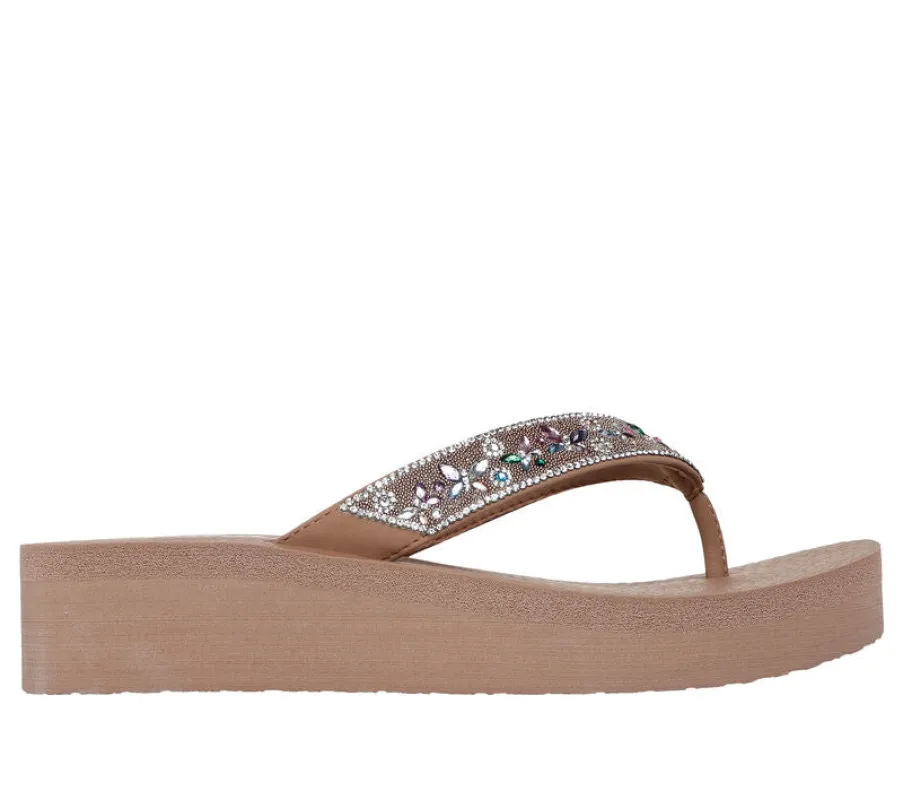 Skechers VINYASA - BUTTERFLY KISS Womens Sandals Mocca sold by Shuperb