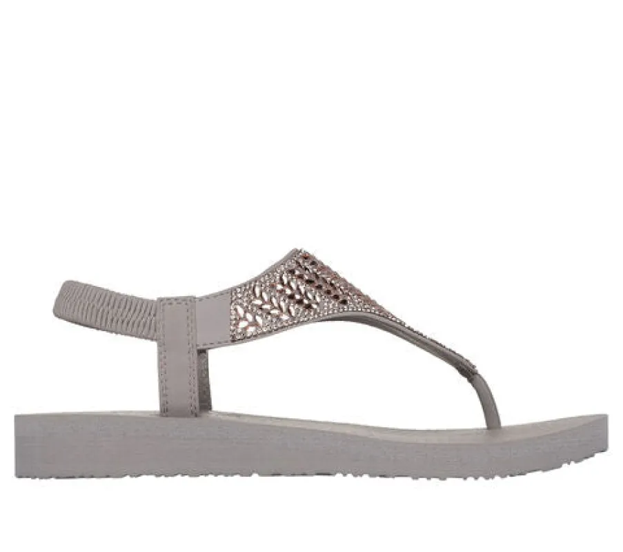 Skechers MEDITATION - GLAMOROUS MUSE Womens Sandals Taupe sold by Shuperb