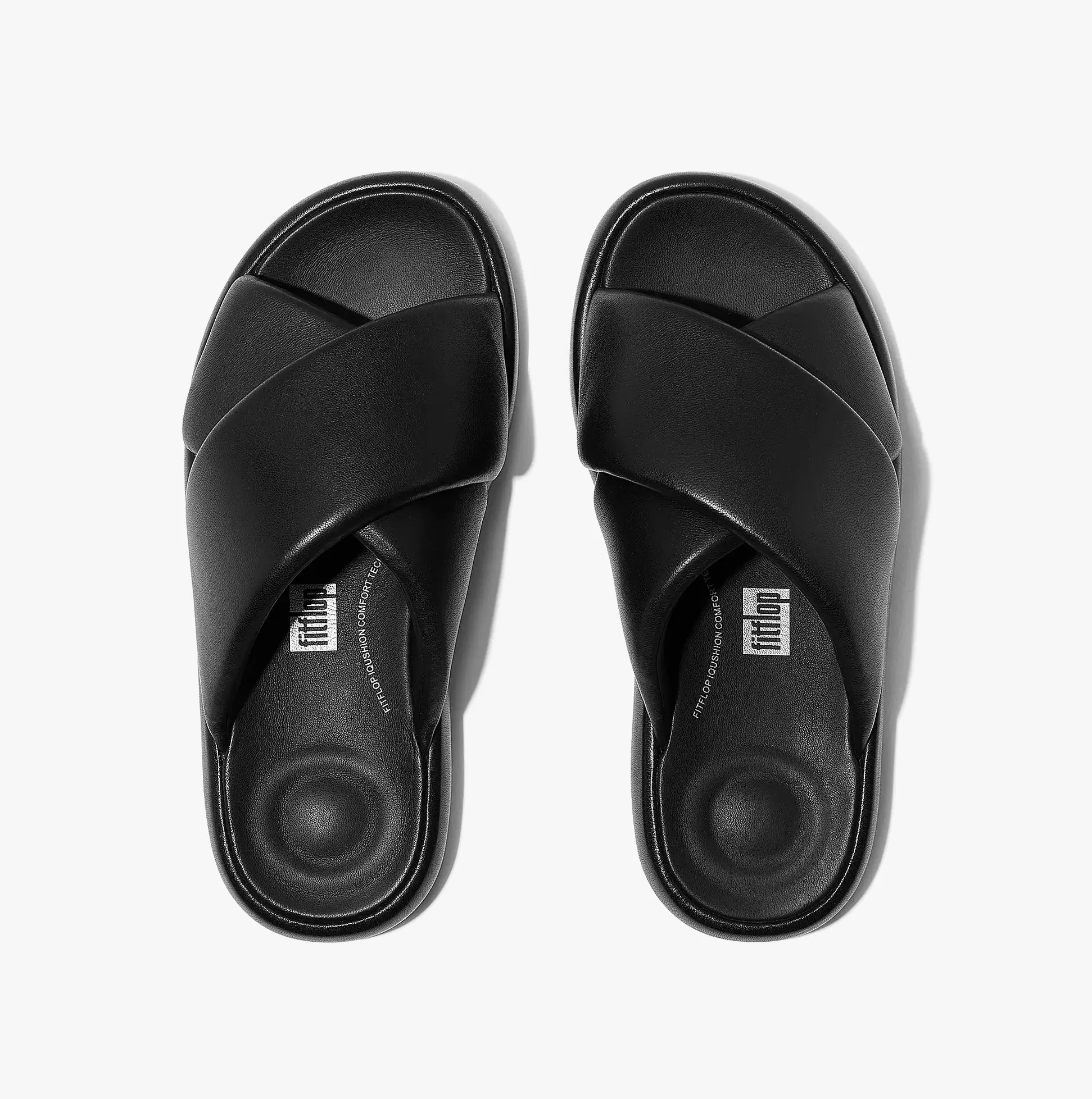 FitFlop iQUSHION D-LUXE Womens Slides All Black sold by Shuperb product image thumbnail 4
