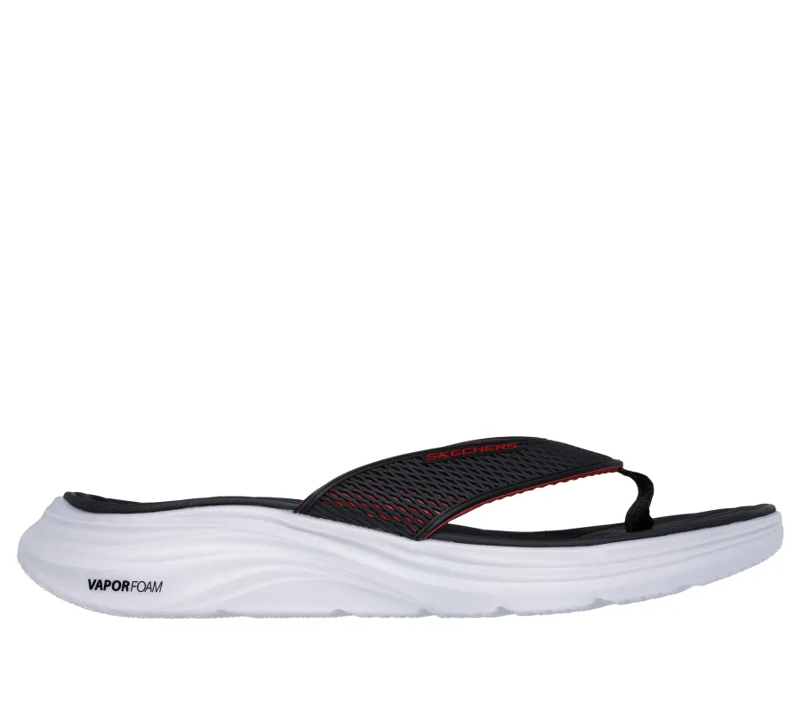 Skechers VAPOR FOAM SANDAL - SAYTO Mens Sandals Black/Red sold by Shuperb