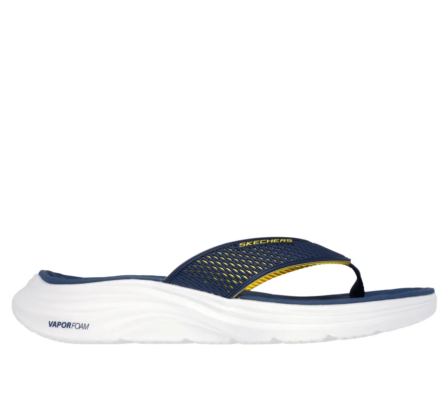 Skechers VAPOR FOAM SANDAL - SAYTO Mens Sandals Navy/Yellow sold by Shuperb