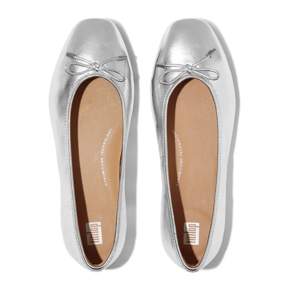 FitFlop DELICATO BOW SOFT Womens Ballet Flats Silver sold by Shuperb product image thumbnail 2