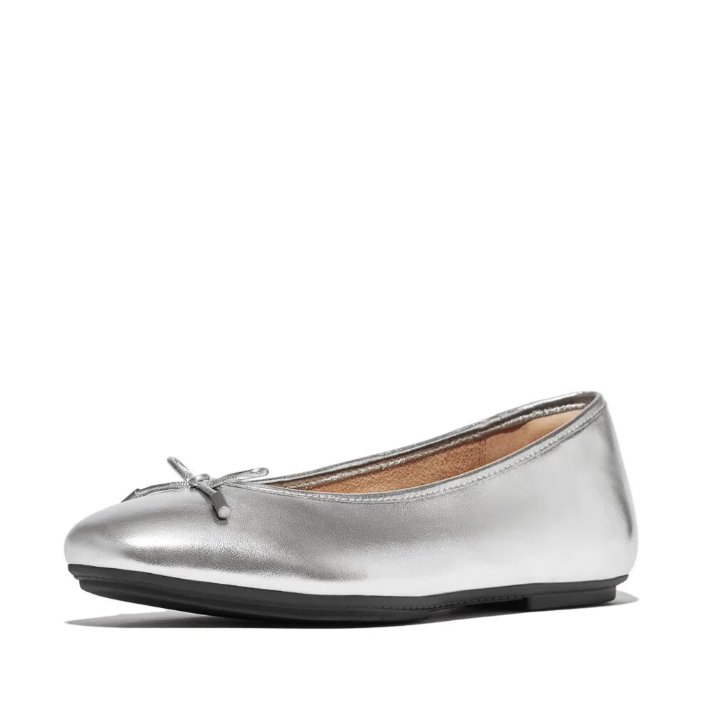 FitFlop DELICATO BOW SOFT Womens Ballet Flats Silver sold by Shuperb product image thumbnail 4