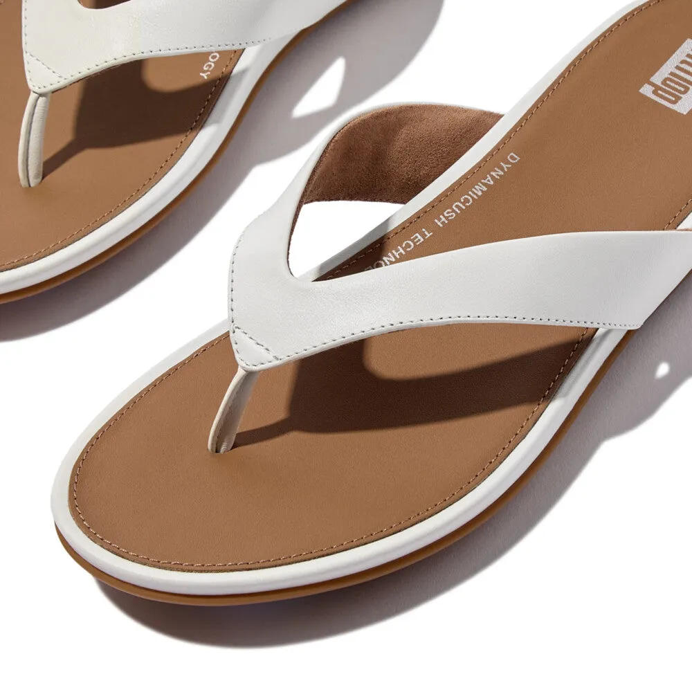 FitFlop GRACIE LEATHER Womens Flip Flops Urban White sold by Shuperb product image thumbnail 2