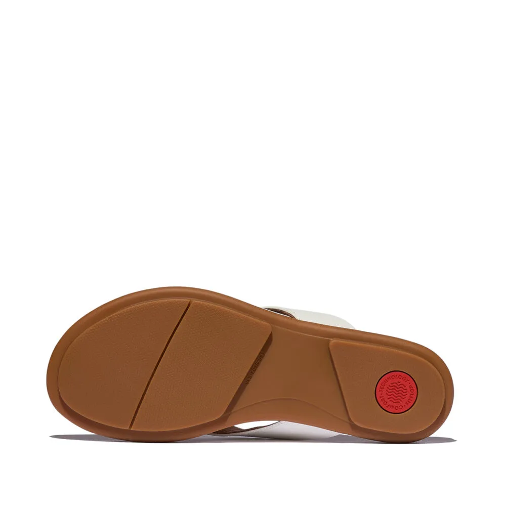 FitFlop GRACIE LEATHER Womens Flip Flops Urban White sold by Shuperb product image thumbnail 5