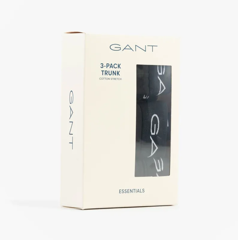 GANT TRUNK 3-PACK Mens Black sold by Shuperb
