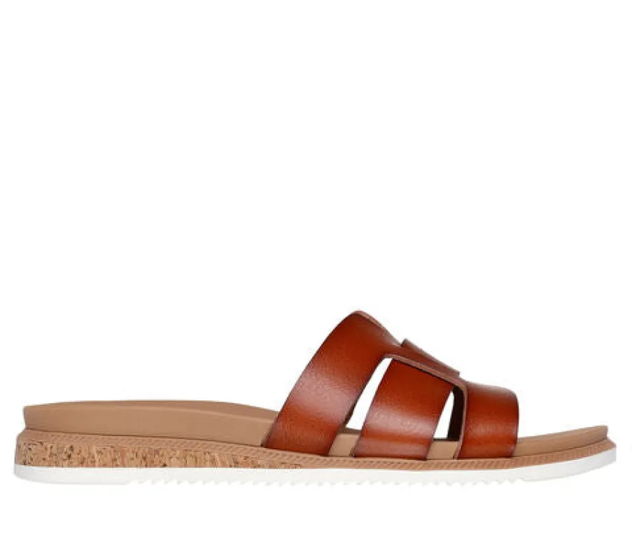 Skechers BOBS DESERT KISS LOW - PEAK LOOK Womens Sandals Chestnut sold by Shuperb