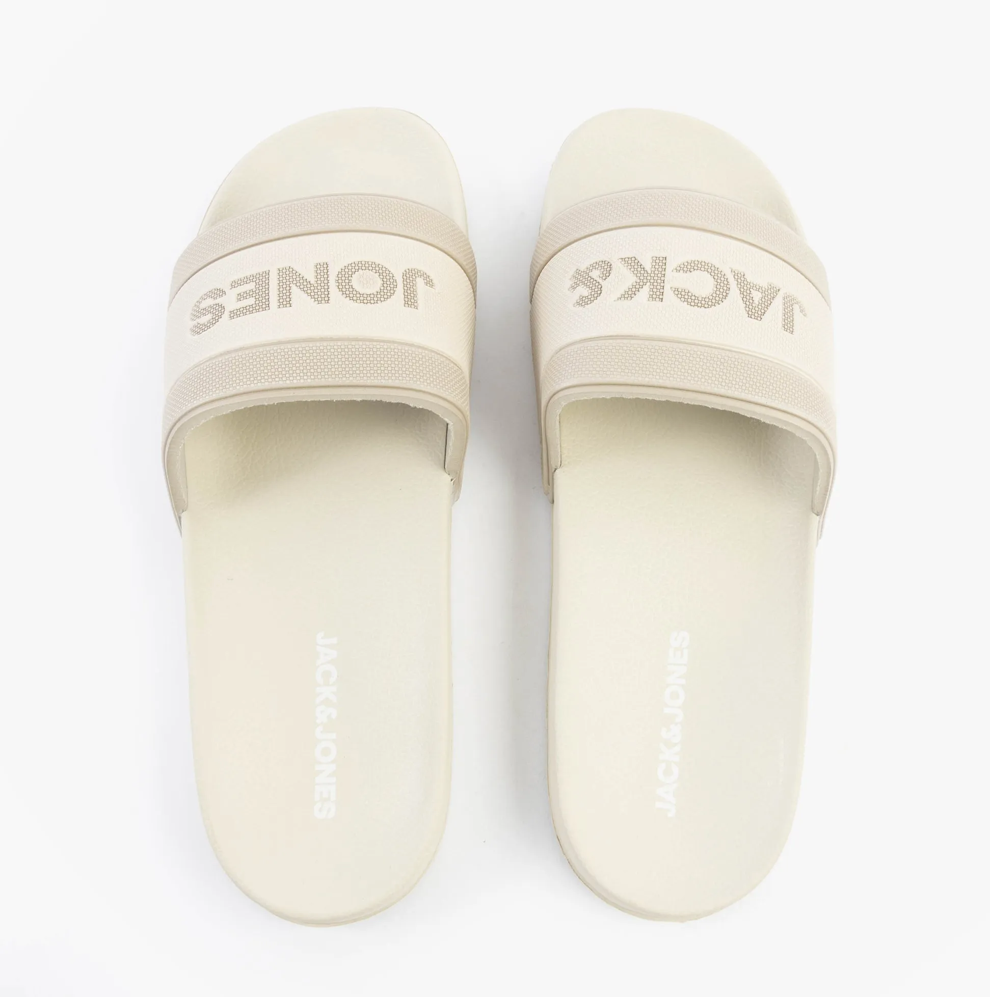 Jack & Jones JARRED Mens Sliders Moonbeam sold by Shuperb