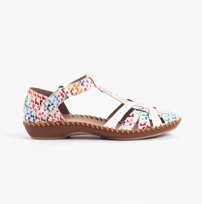 Rieker M1650-92 Womens Sandals Multi sold by Shuperb