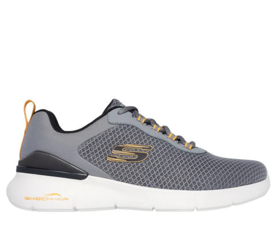 Skechers 232971/CCYL SKECH-AIR DYNAMIGHT 2.0 - DUR Mens Trainers Charcoal/Yellow sold by Shuperb