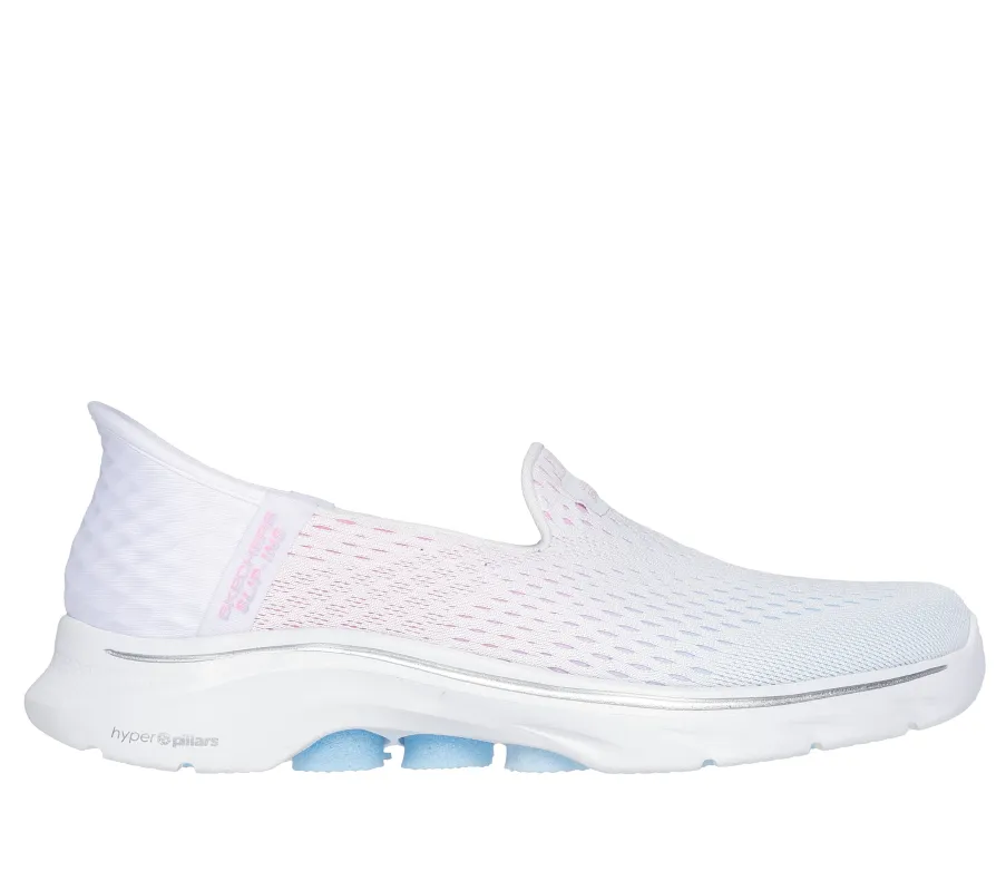 Shii　0331 WMNS) Skechers Go Walk 6 Slip In Fabulous View 'Grey' 124569