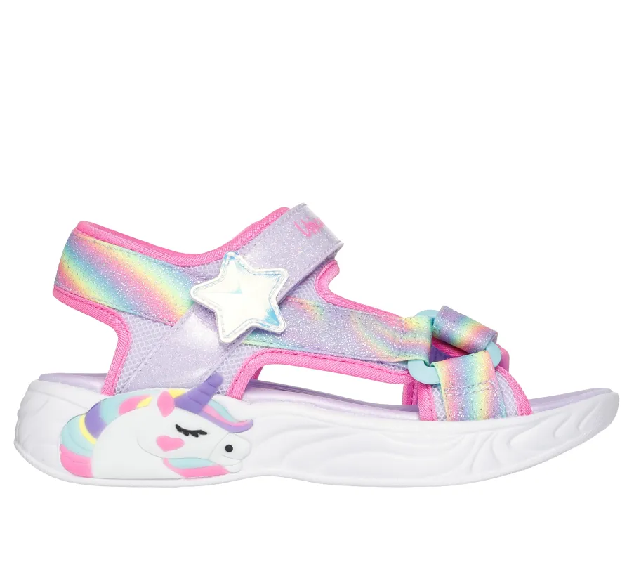 Skechers 303107L/LVMT UNICORN DREAMS SANDAL - DREAMY Girls Sandals Lavender Multi sold by Shuperb