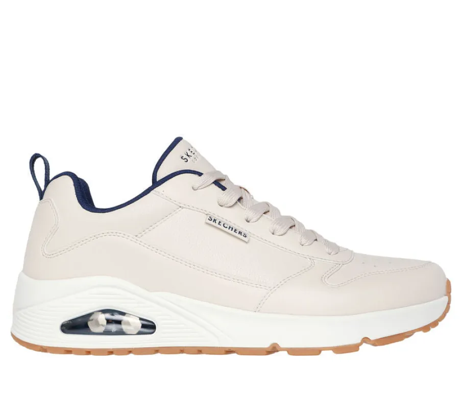Skechers UNO - ALDER Mens Trainers White Blue sold by Shuperb