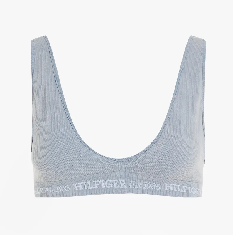 Tommy Hilfiger LOGO Womens Bralette Brisk Blue sold by Shuperb