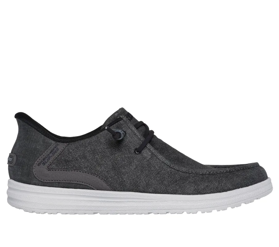 Skechers 210959/BKGY MELSON - CORONADO Mens Shoes Black/Grey sold by Shuperb