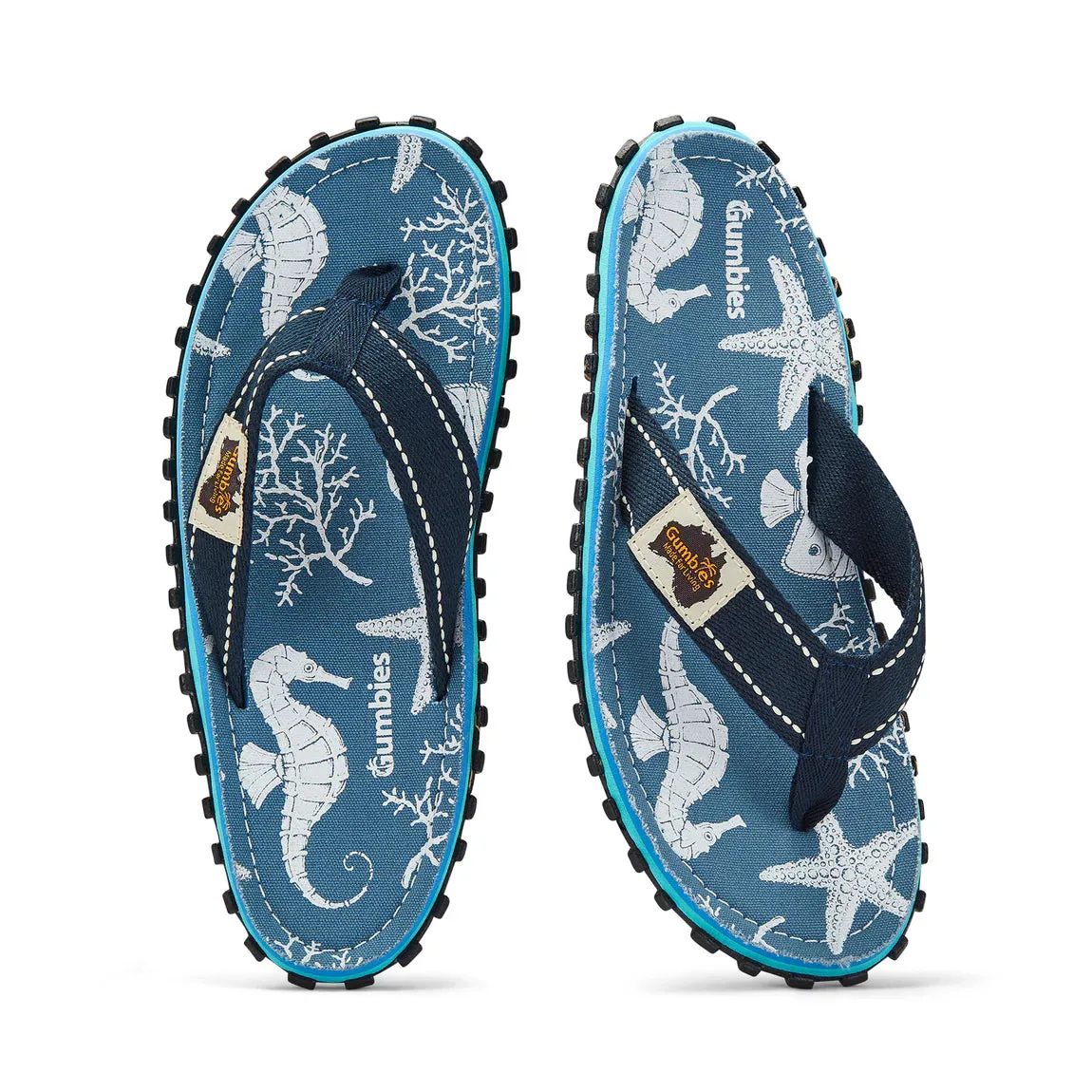 Gumbies ISLANDER Unisex Flip-Flops Seahorse sold by Shuperb product image thumbnail 3