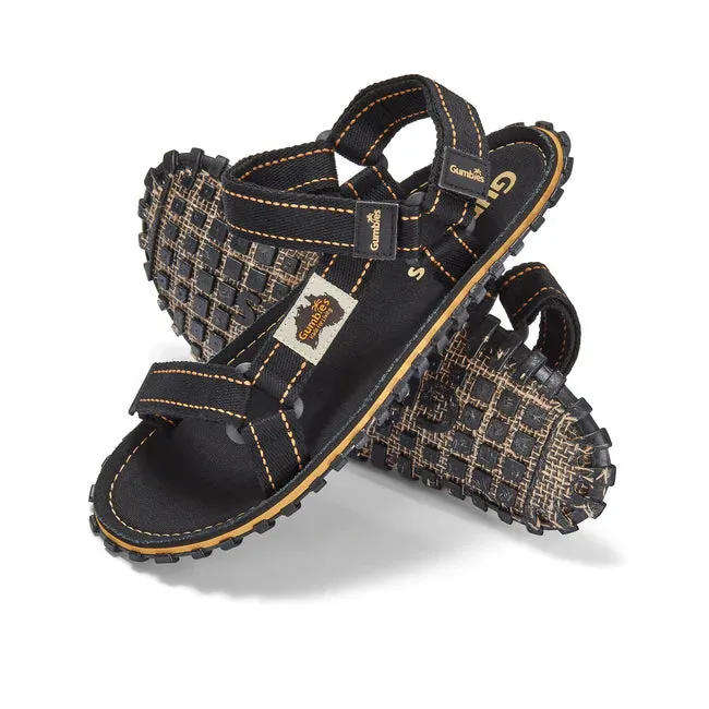 Gumbies TRACKER Unisex Sandals Black sold by Shuperb