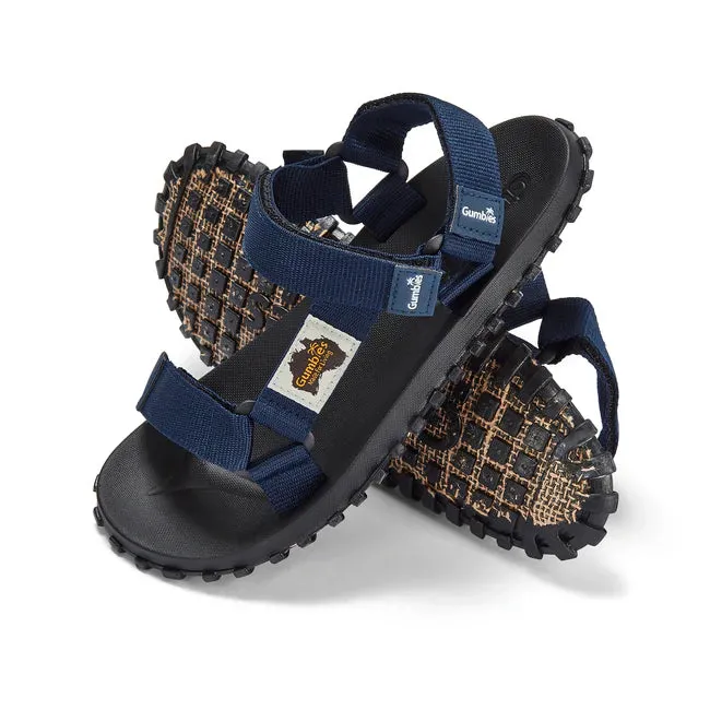 Gumbies SCRAMBLER Unisex Sandals Navy sold by Shuperb