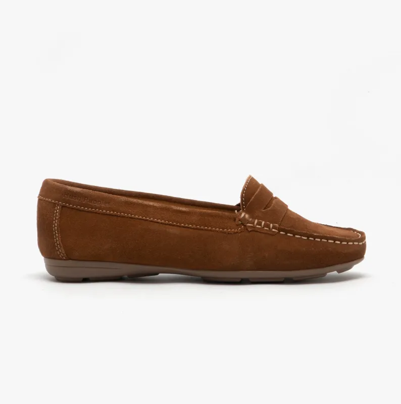 MARGOT Ladies Suede Loafers Tan sold by Shuperb