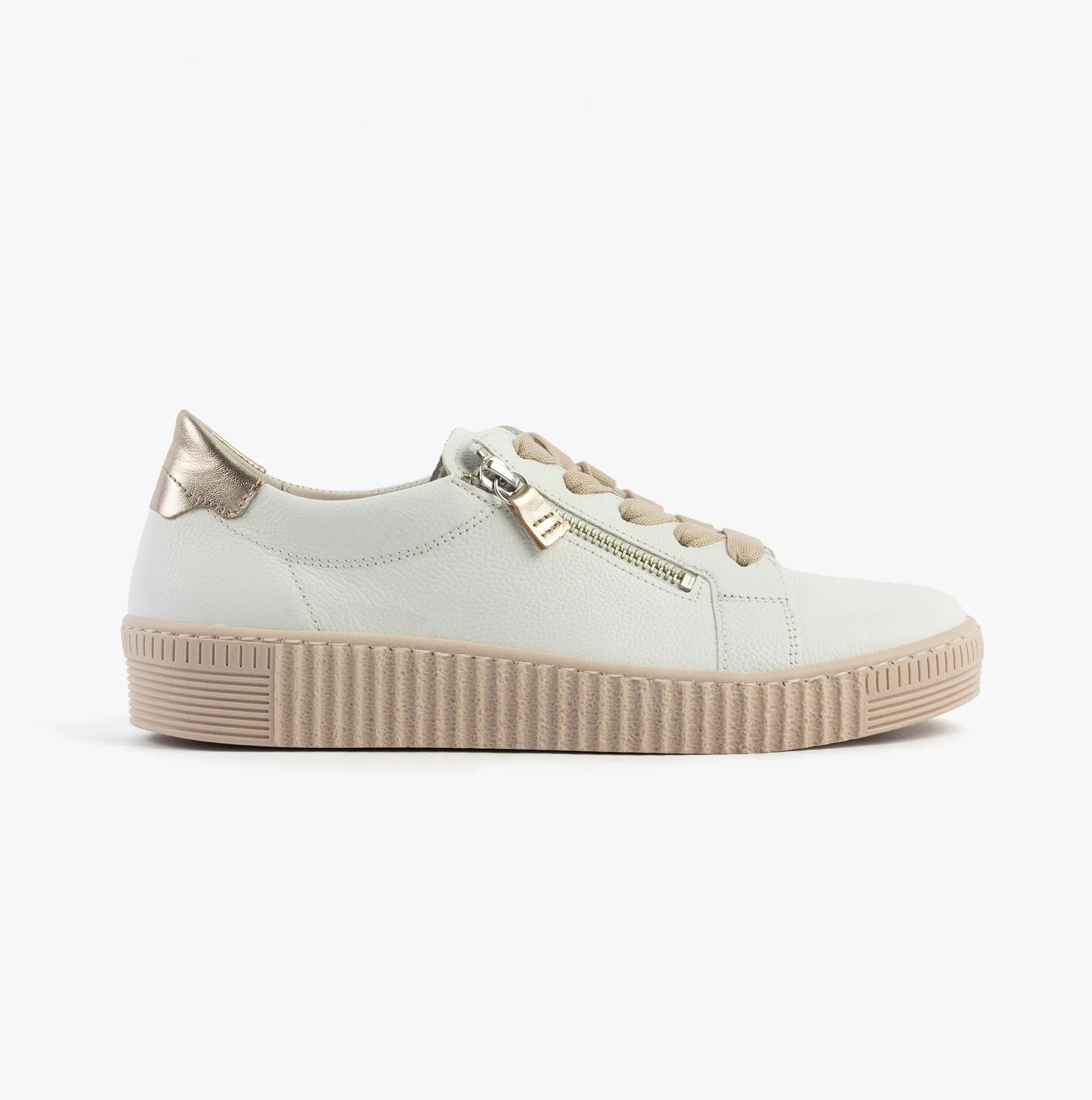 Gabor WISDOM Womens Trainers White Pink sold by Shuperb