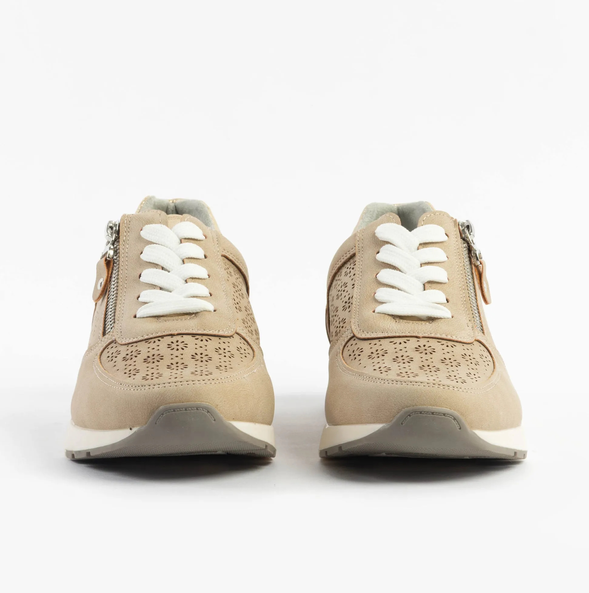 Dr Keller BARBARA Womens Trainers Beige sold by Shuperb product image thumbnail 4