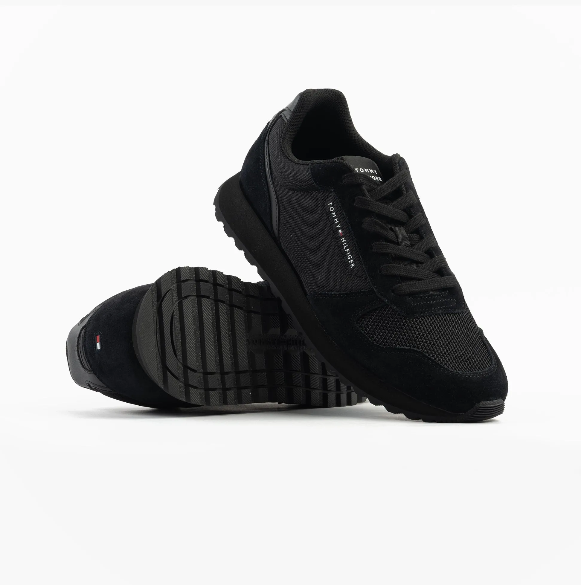 Tommy Hilfiger ESSENTIAL MIXED TEXTURE Mens Trainers Black sold by Shuperb product image thumbnail 2