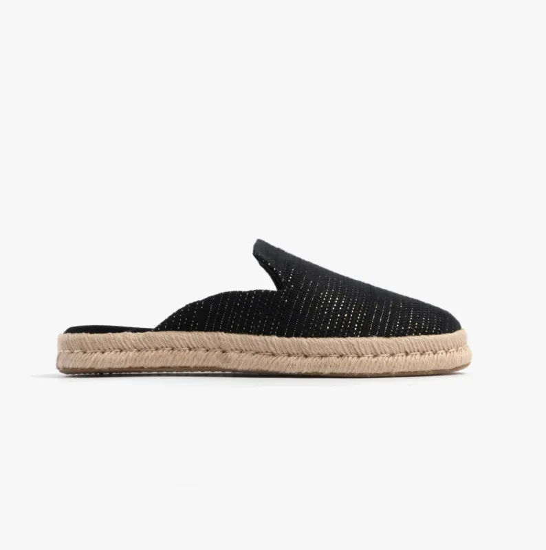 TOMS SANTIAGO MULE Womens Espadrille Black sold by Shuperb