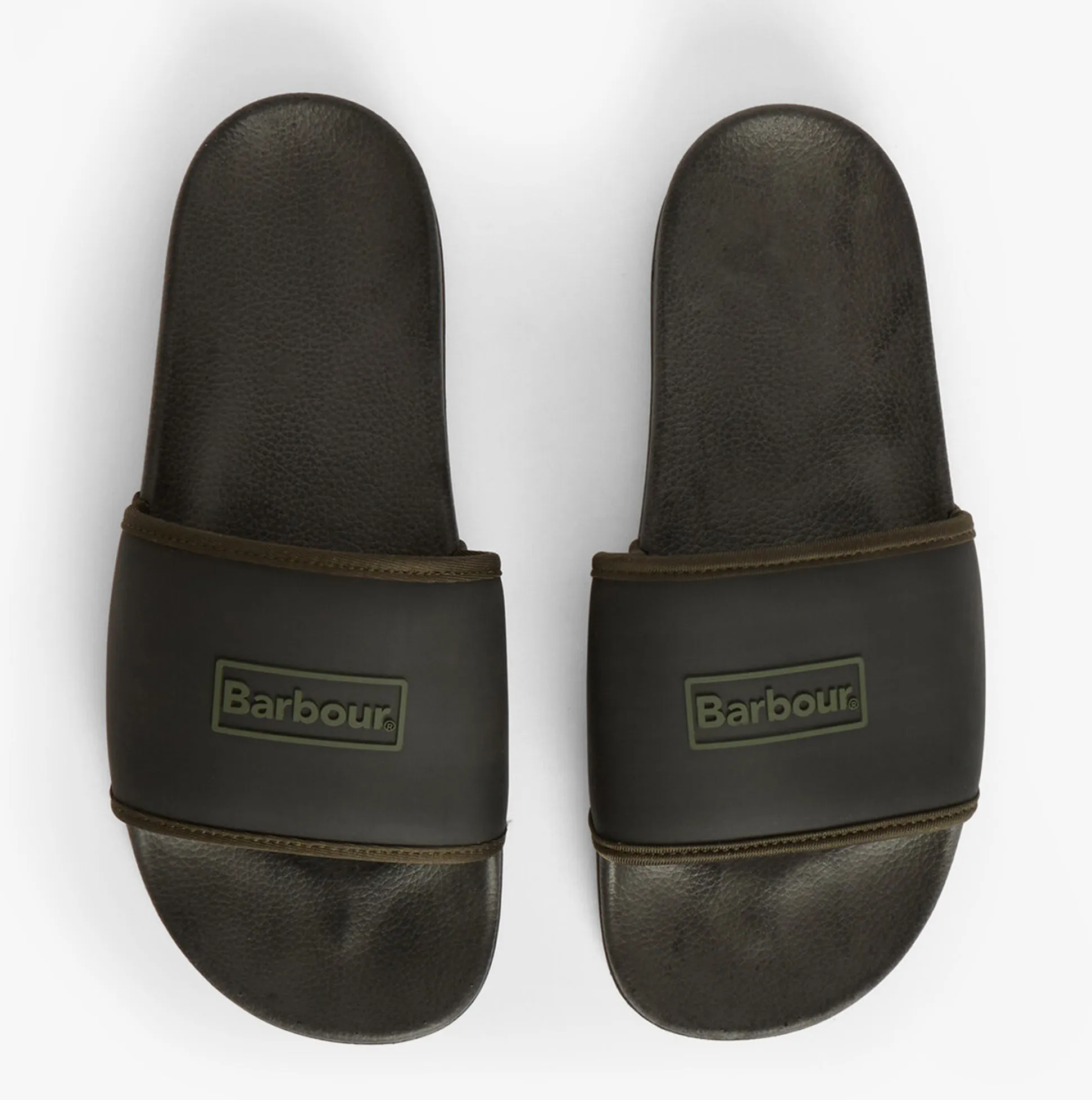 Barbour CRESSWELL Mens Sliders Black sold by Shuperb