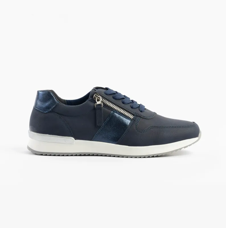 Dr Keller MARTINA Womens Trainers Navy sold by Shuperb