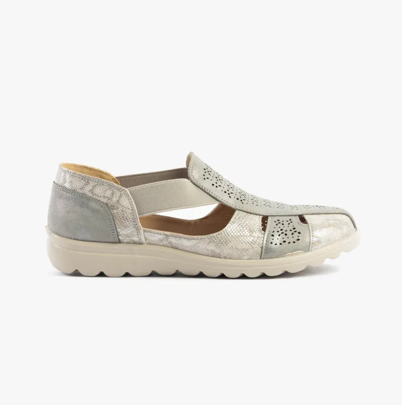 Dr Keller POLLY Womens Sandals Grey made by Shuperb