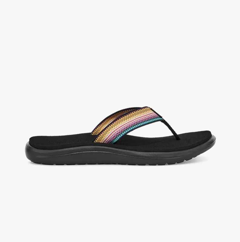 Teva VOYA FLIP Womens Flip Flops Antiguous Black Multi sold by Shuperb