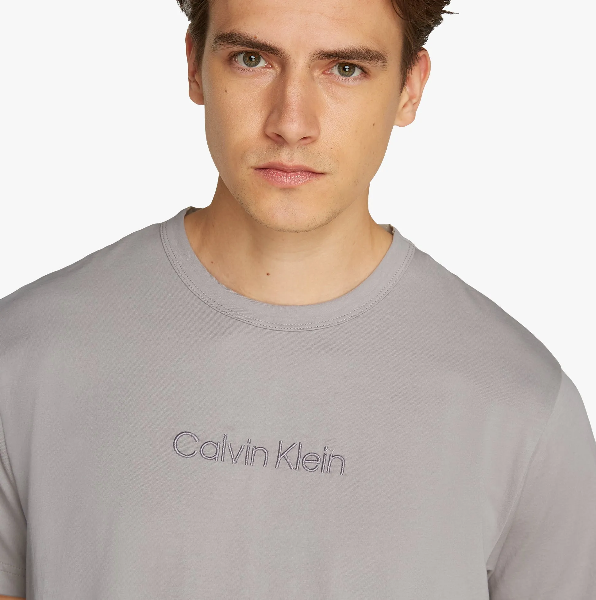 Calvin Klein 100% COTTON Mens Lounge T-Shirt Ash sold by Shuperb product image thumbnail 2