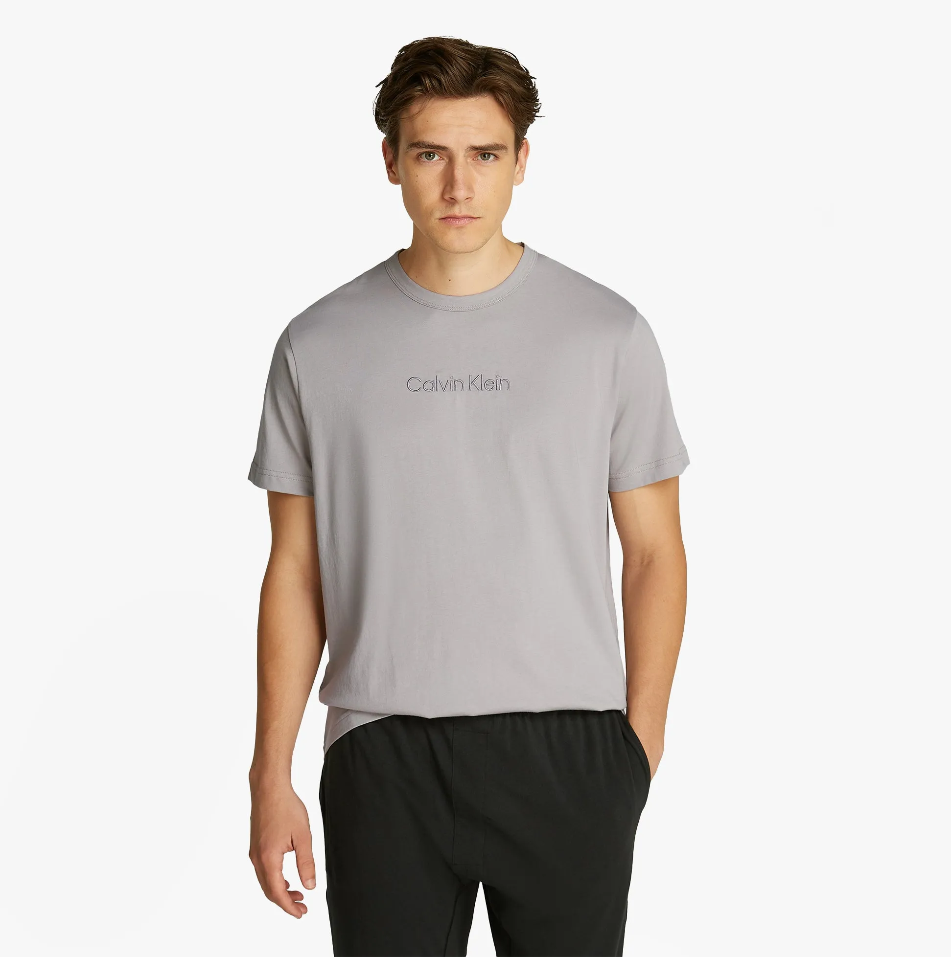 Calvin Klein 100% COTTON Mens Lounge T-Shirt Ash sold by Shuperb