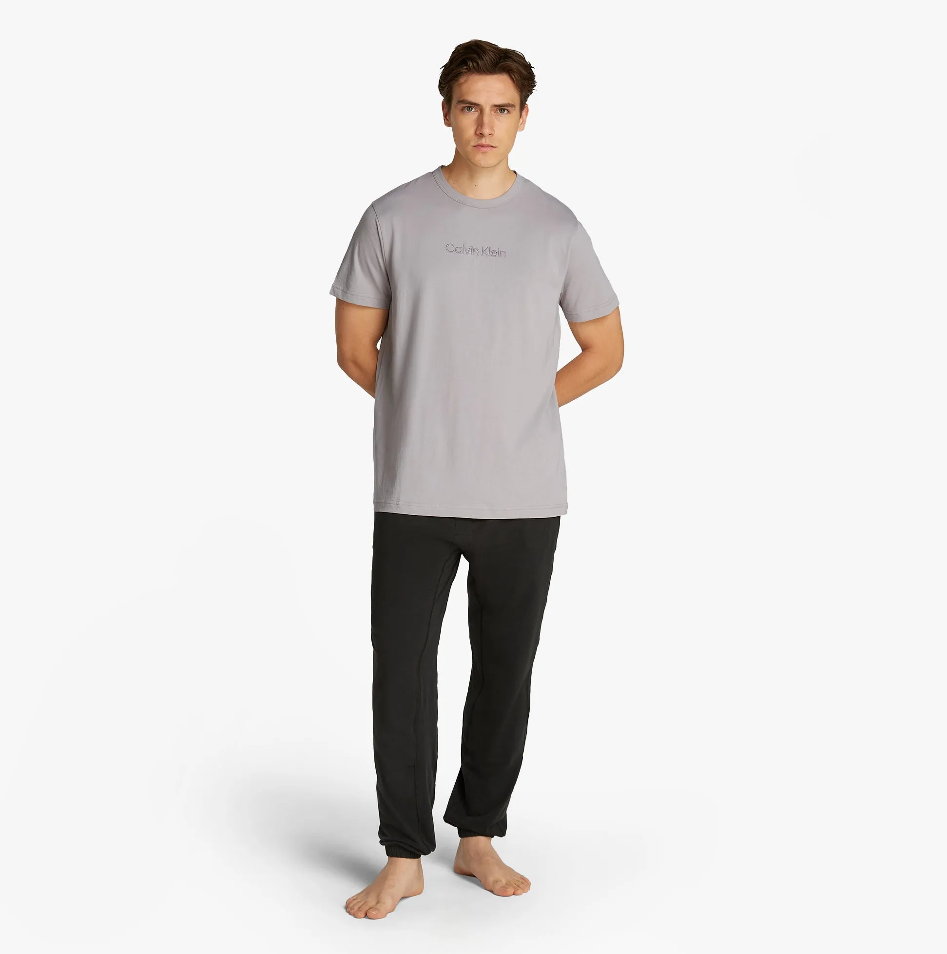 Calvin Klein 100% COTTON Mens Lounge T-Shirt Ash sold by Shuperb product image thumbnail 3