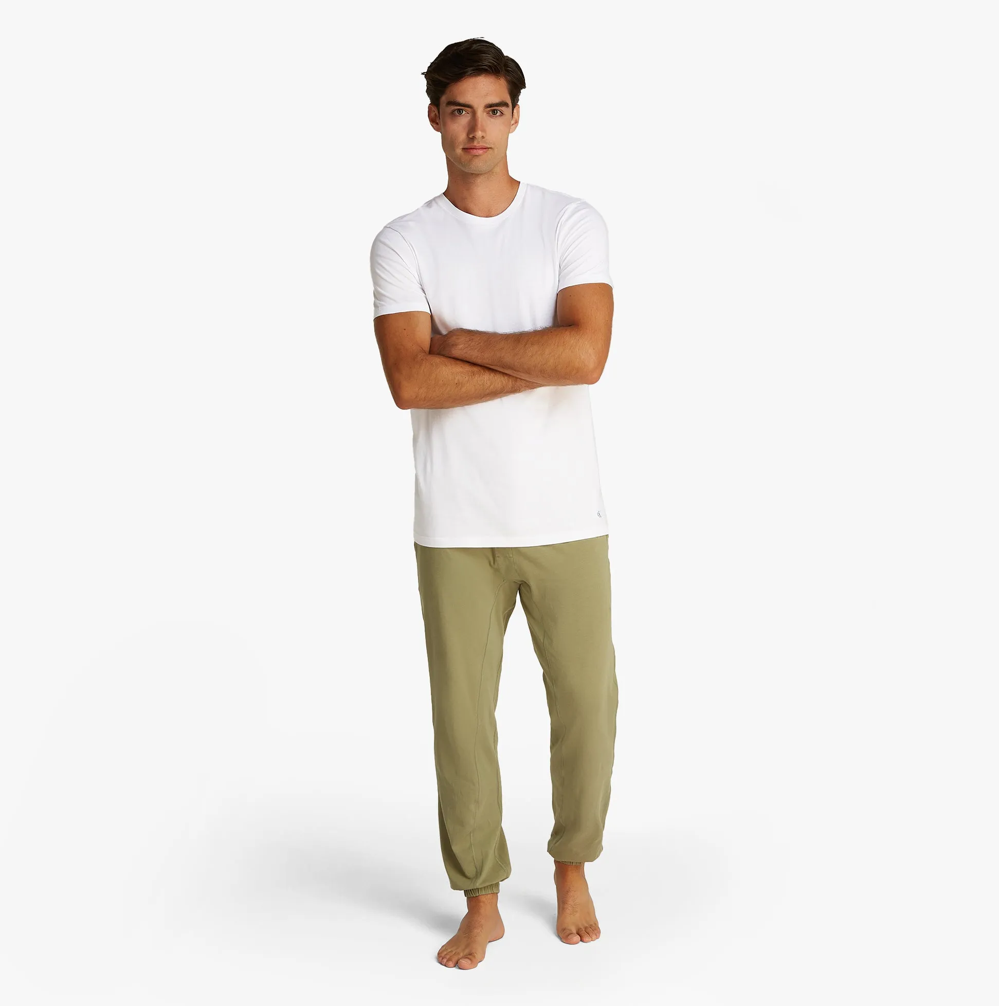 Calvin Klein 100% COTTON 3 Pack Mens T-Shirts Black/Grey Heather/Glacier sold by Shuperb product image thumbnail 4