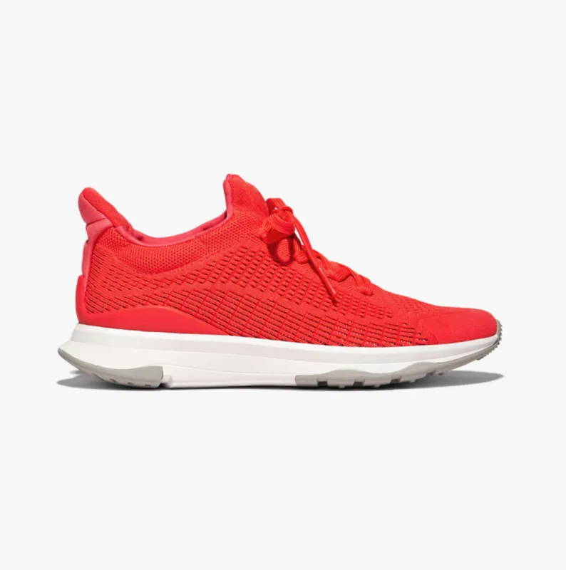 FitFlop VITAMIN FFX Womens Knit Sport Trainers Neon Orange sold by Shuperb