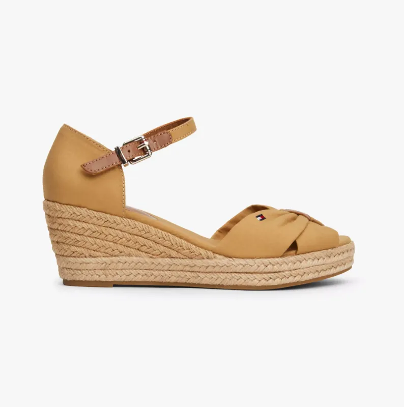 Tommy Hilfiger BASIC OPEN TOE Womens Espadrilles Classic Khaki made by Tommy Hilfiger