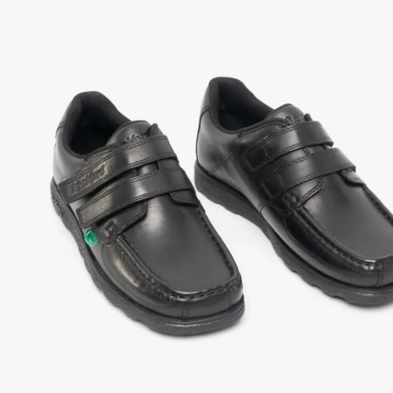 Kickers 114244 FRAGMA STRAP Boys School Shoes Black sold by Shuperb