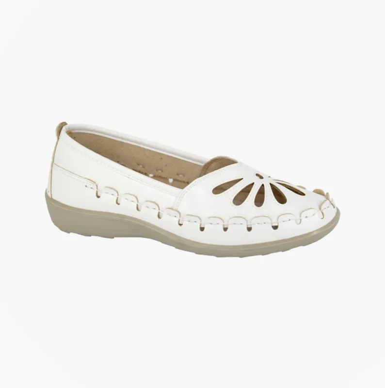Boulevard L516G Ladies Shoes White sold by Shuperb