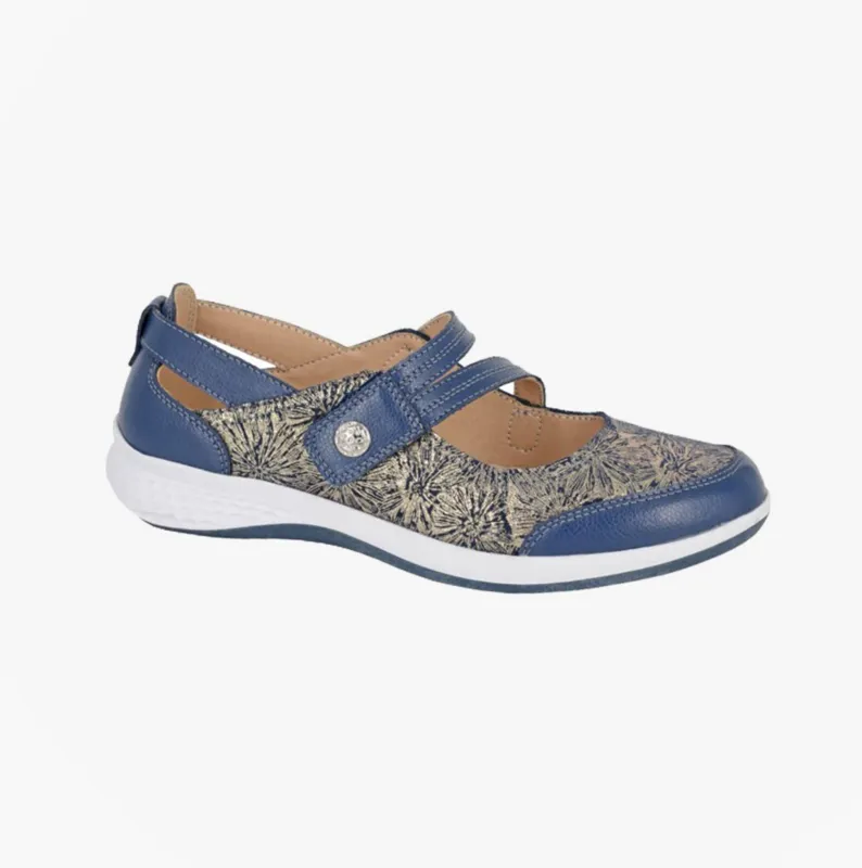 Boulevard L443C Ladies Shoes Navy Sparkle sold by Shuperb