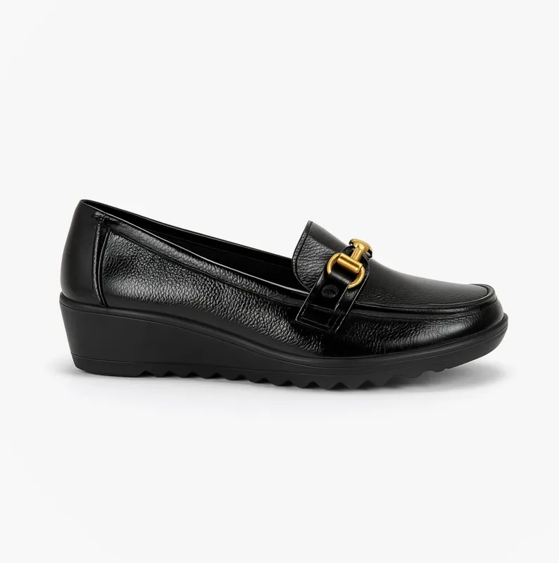 Boulevard L407AP Ladies Shoes Black Patent sold by Shuperb