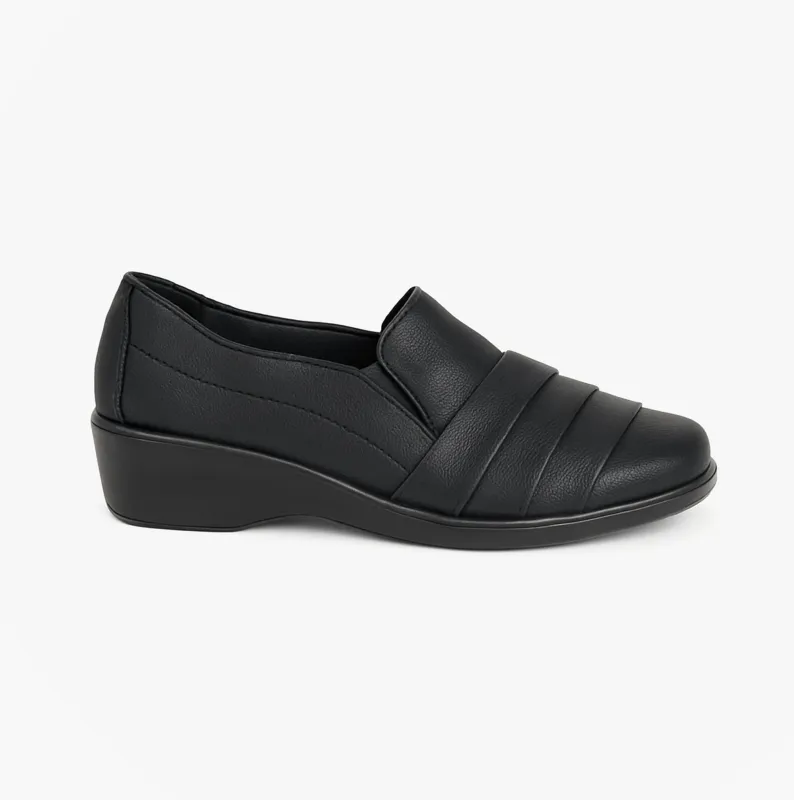 Boulevard L401A Ladies Shoes Black Matt sold by Shuperb