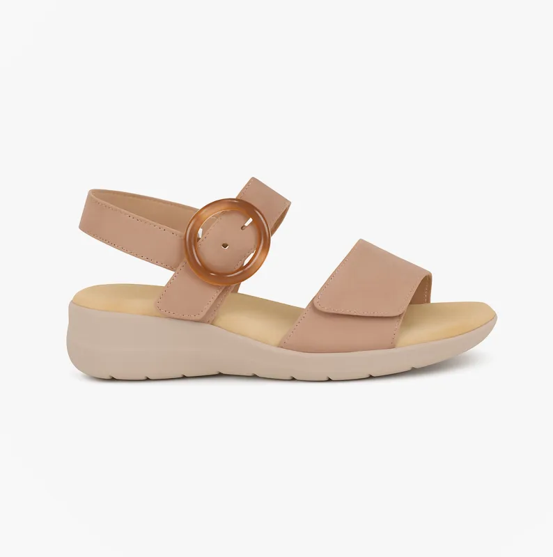 Boulevard L396BE Ladies Sandals Natural sold by Shuperb