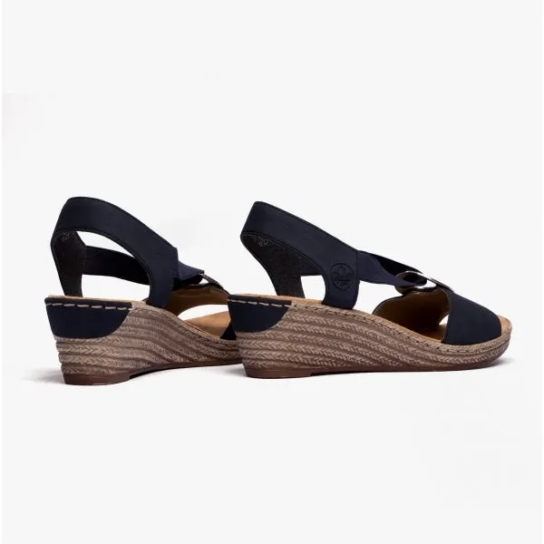 Rieker 624H6-14 Womens Heel Shoes Blue sold by Shuperb product image thumbnail 3