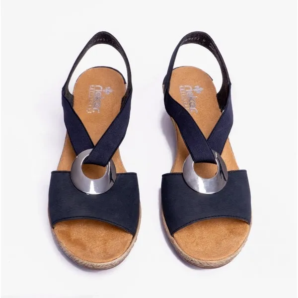 Rieker 624H6-14 Womens Heel Shoes Blue sold by Shuperb product image thumbnail 5