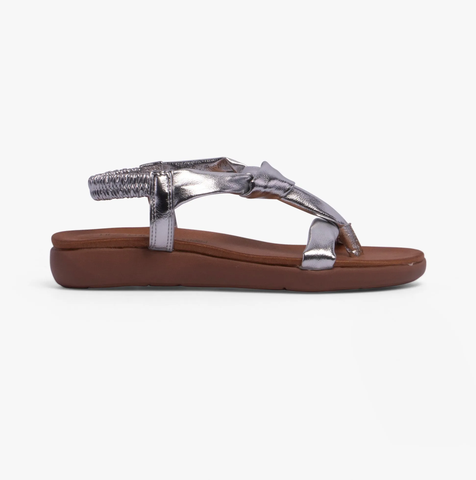 Heavenly Feet BUTTERCUP Womens Sandals Silver sold by Shuperb