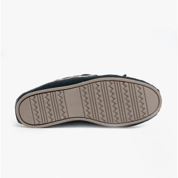 Cotswold KILKENNY Womens Moccasin Slippers Navy sold by Shuperb product image thumbnail 3